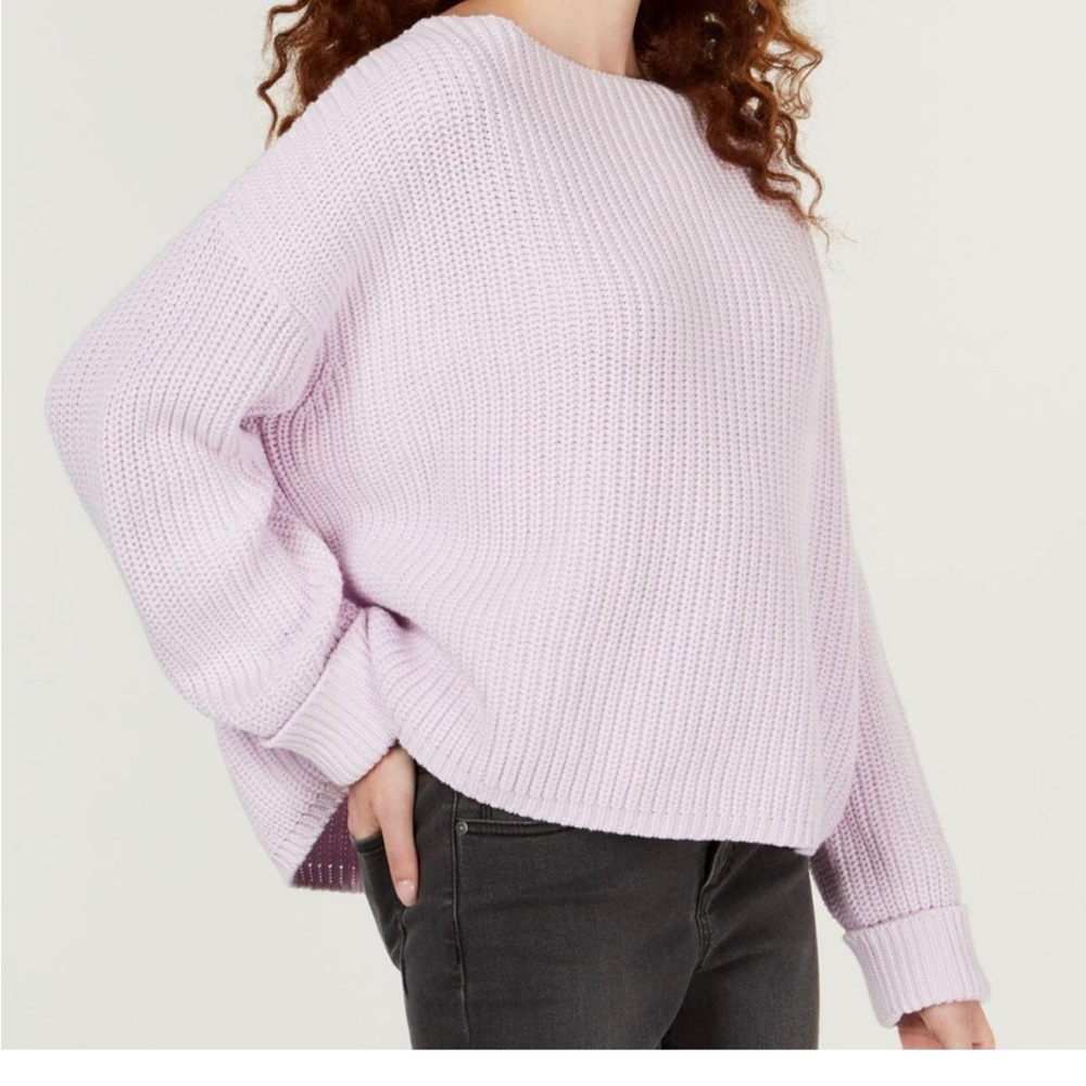 Perfect Condition French Connection Lilac Ribbed Boatneck Sweater- Small